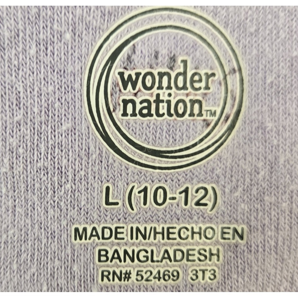 Wonder Nation Girls Full Zip Hooded Cover Up For Swimsuit Beach Poolside Large - Picture 6 of 8